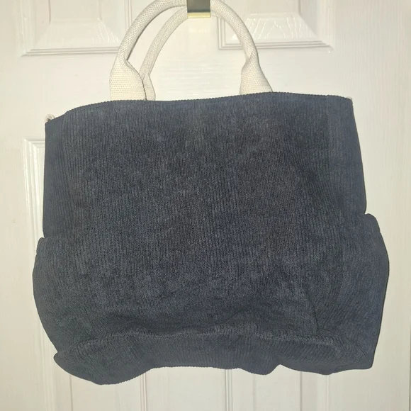 A Woman's Black Corduory Tote Bag By Prite** - Picture 7 of 7